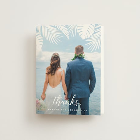 Folded Wedding Thank You Cards