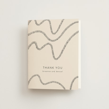 Folded Wedding Thank You Cards
