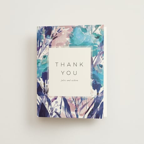 Folded Wedding Thank You Cards