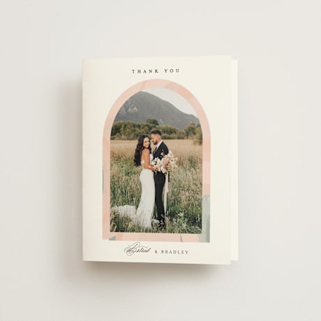 Folded Wedding Thank You Cards