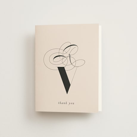 Folded Wedding Thank You Cards