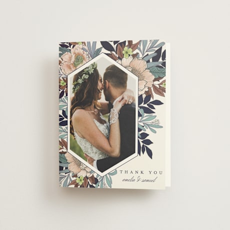 Folded Wedding Thank You Cards