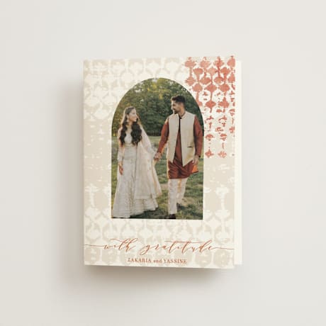 Folded Wedding Thank You Cards