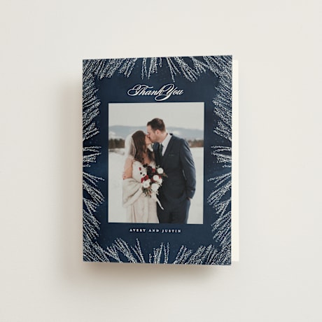 Folded Wedding Thank You Cards