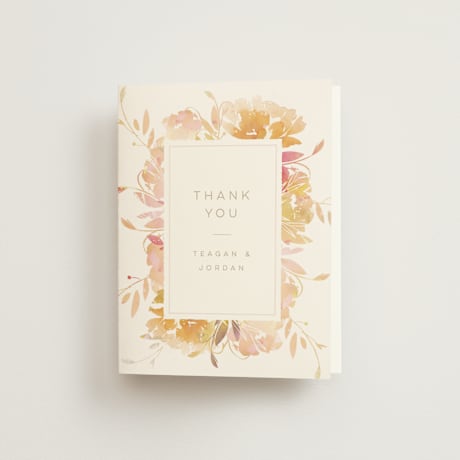 Folded Wedding Thank You Cards