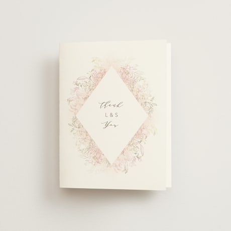 Folded Wedding Thank You Cards