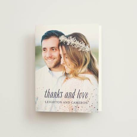 Folded Wedding Thank You Cards