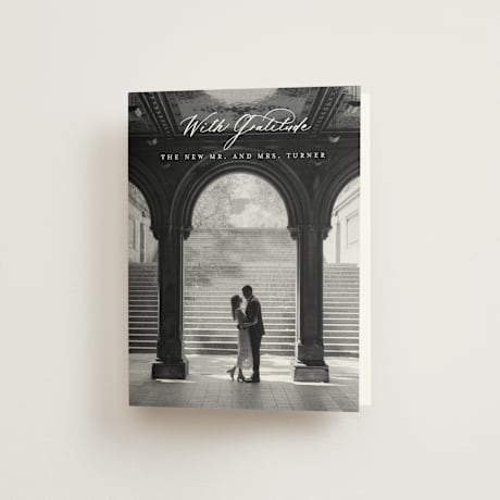 Folded Wedding Thank You Cards