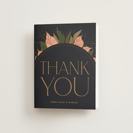 Folded Wedding Thank You Cards