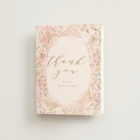 Folded Wedding Thank You Cards