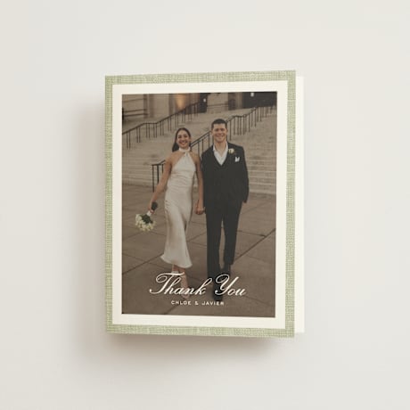 Folded Wedding Thank You Cards