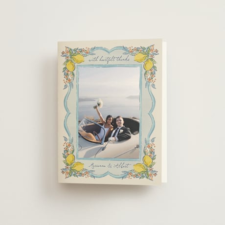 Folded Wedding Thank You Cards