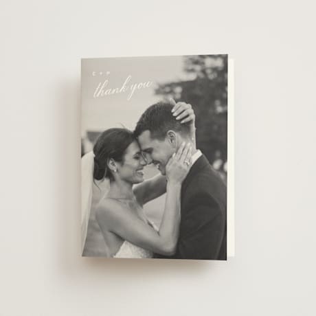 Folded Wedding Thank You Cards