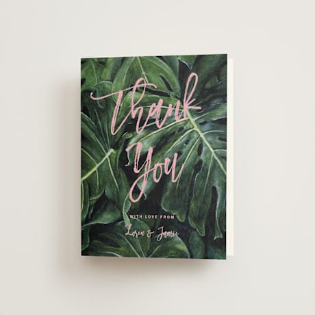 Folded Wedding Thank You Cards