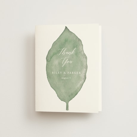 Folded Wedding Thank You Cards