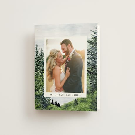 Folded Wedding Thank You Cards