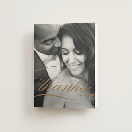 Folded Wedding Thank You Cards