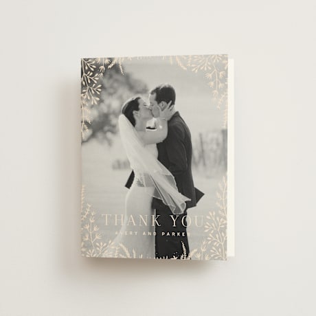 Folded Wedding Thank You Cards
