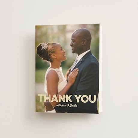 Folded Wedding Thank You Cards