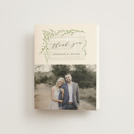 Folded Wedding Thank You Cards