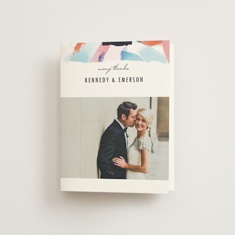 Folded Wedding Thank You Cards