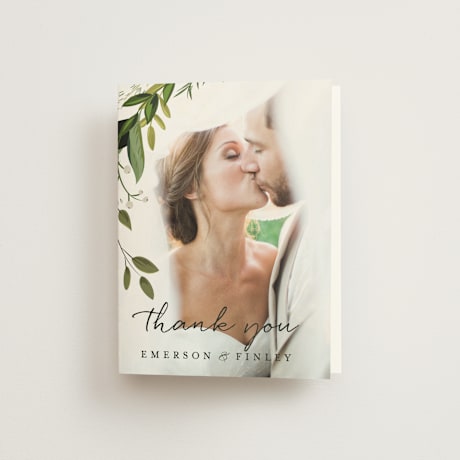 Folded Wedding Thank You Cards