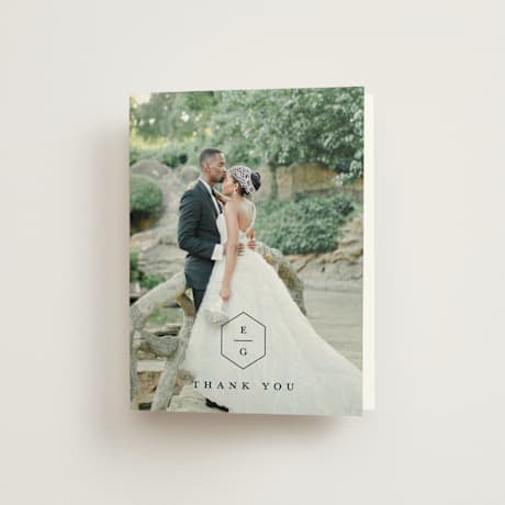 Folded Wedding Thank You Cards