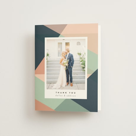 Folded Wedding Thank You Cards
