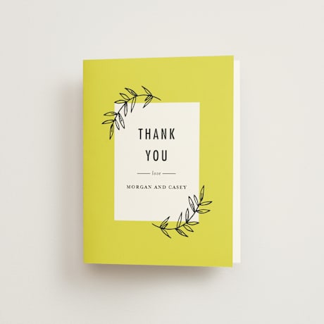 Folded Wedding Thank You Cards