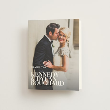 Folded Wedding Thank You Cards
