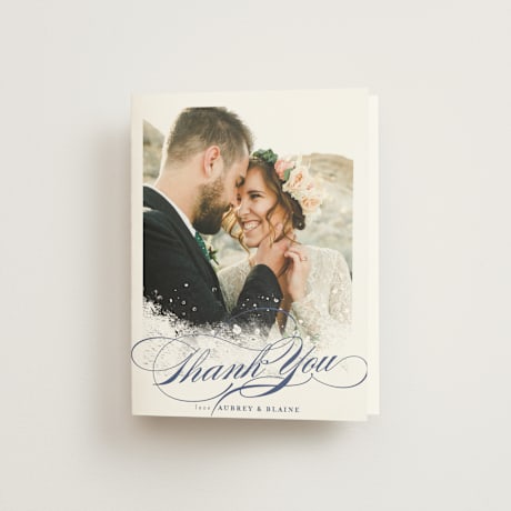 Folded Wedding Thank You Cards