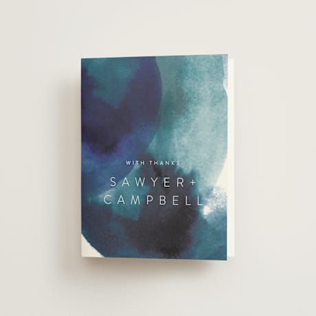 Folded Wedding Thank You Cards