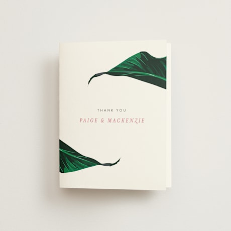 Folded Wedding Thank You Cards