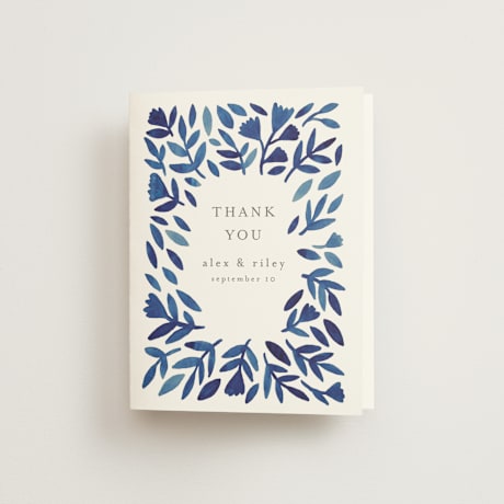 Folded Wedding Thank You Cards