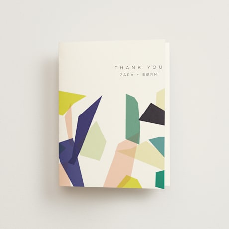 Folded Wedding Thank You Cards