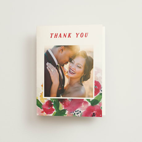Folded Wedding Thank You Cards