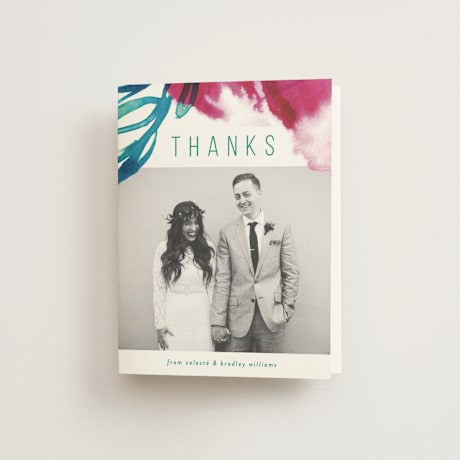 Folded Wedding Thank You Cards