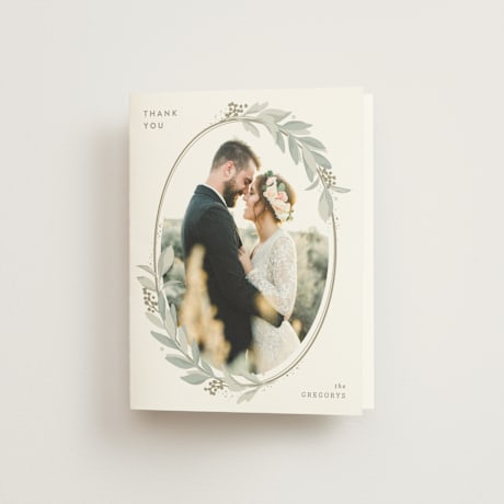 Folded Wedding Thank You Cards