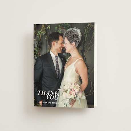 Folded Wedding Thank You Cards
