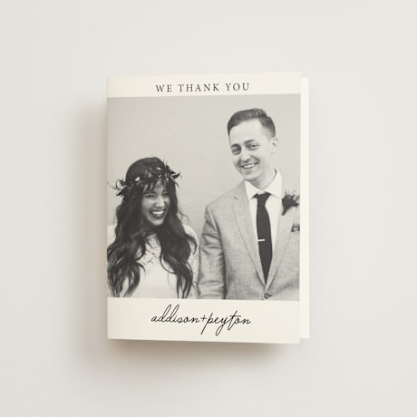 Folded Wedding Thank You Cards