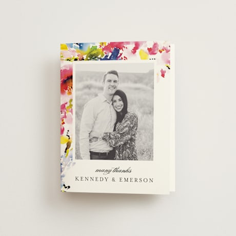 Folded Wedding Thank You Cards