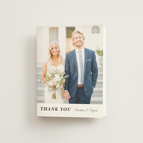 Folded Wedding Thank You Cards