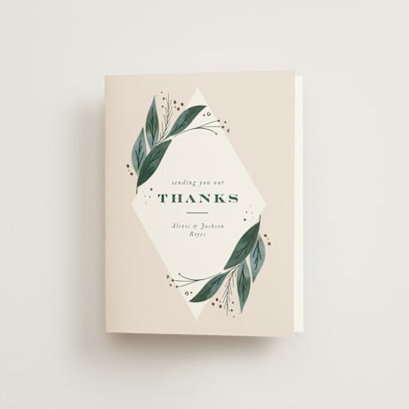 Folded Wedding Thank You Cards