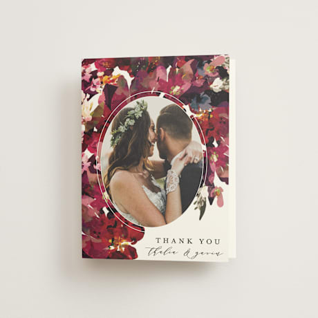 Folded Wedding Thank You Cards