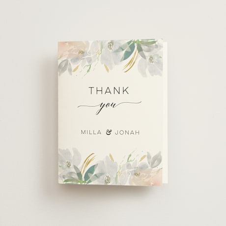 Folded Wedding Thank You Cards