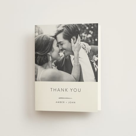 Folded Wedding Thank You Cards