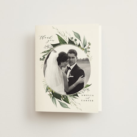 Folded Wedding Thank You Cards