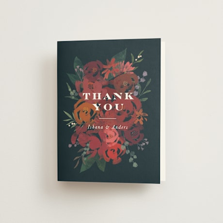 Folded Wedding Thank You Cards