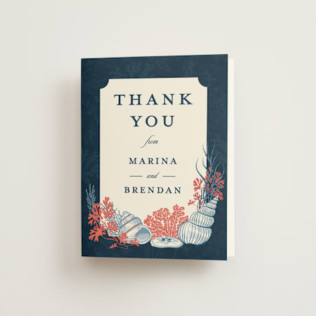 Folded Wedding Thank You Cards