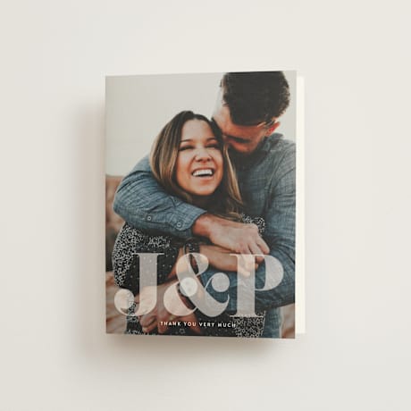 Folded Wedding Thank You Cards